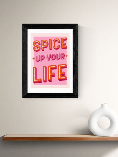 Next East End Prints Black Spice Up Your Life Framed Art Print- Buy online at McGrocer