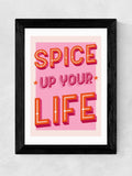 East End Prints Black Spice Up Your Life framed art print - British product