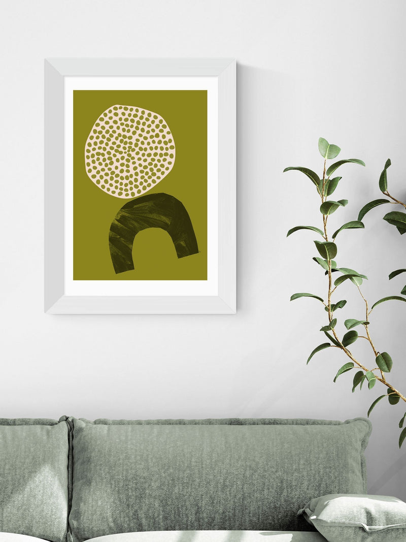 East End Prints White Raia framed art print - British product