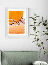 Next East End Prints White Time Flies Framed Art Print- Buy online at McGrocer