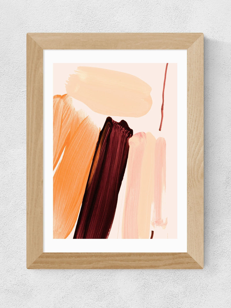 East End Prints Oak Minimalist Painting IV Framed Art Print