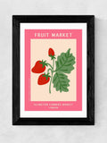 East End Prints Black Islington Farmers Market framed art print - British product