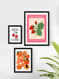 East End Prints Black Islington Farmers Market framed art print - British product