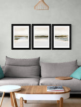 Next East End Prints Black Orkney Triptych Framed Art Print- Buy online at McGrocer