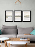 East End Prints Black Orkney Triptych framed art print - British product