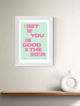 East End Prints White Dancefloor by HollieGraphik Framed Art Print