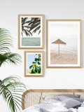 East End Prints Oak Amalfi Coast Lemons Framed Art Print