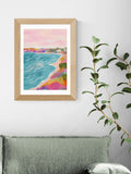 East End Prints Oak Seascape Oak Framed Art Print