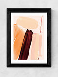 East End Prints black minimalist painting IV framed art print - British product