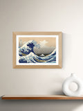 East End Prints Oak The Great Wave Off Kanagawa Framed Art Print