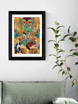 Next East End Prints Black Treetop Tango Sunshine Framed Art Print- Buy online at McGrocer