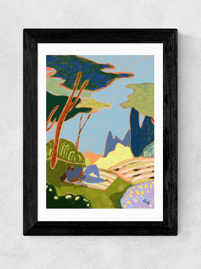 East End Prints Black Forever Holiday Framed Art Print