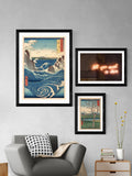 East End Prints Black Famous Views framed art print - British product