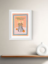 Next East End Prints White I Can Buy Myself Flowers Framed Art Print- Buy online at McGrocer