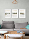 East End Prints White Orkney Triptych framed art print - British product