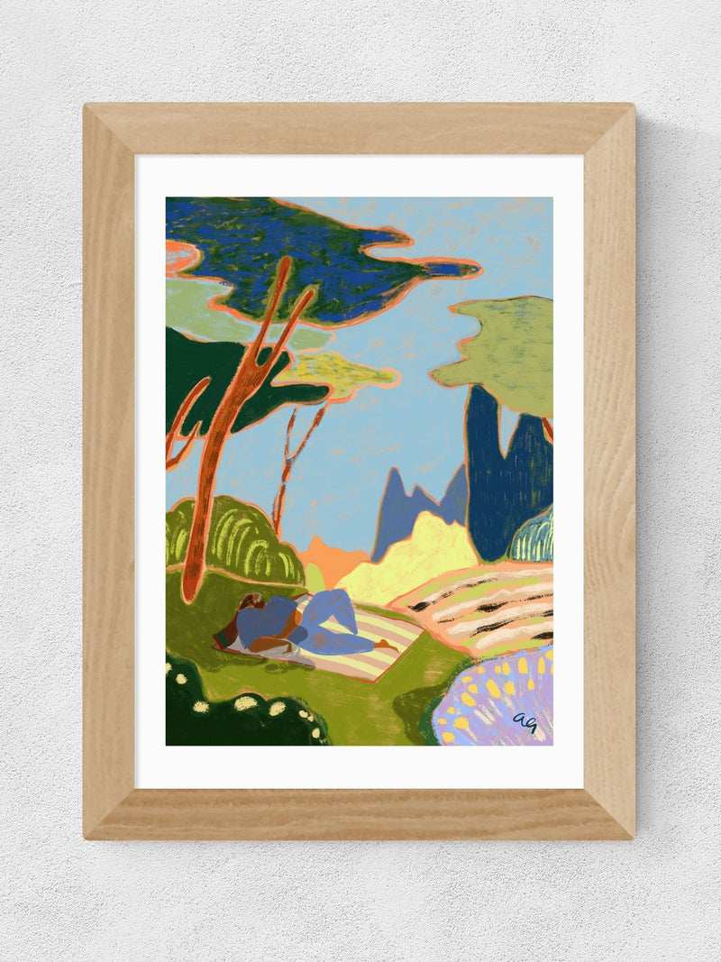 East End Prints Oak Forever Holiday framed art print - British product