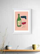 Next East End Prints White Wine Framed Art Print- Buy online at McGrocer