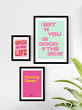 East End Prints Black Dancing Queen Framed Art Print