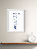 East End Prints white skincare framed art print - British product