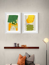 Next East End Prints White Painted Lines Framed Art Print- Buy online at McGrocer