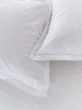 Murmur White Bea 100% Cotton Duvet Cover and Pillowcase Set