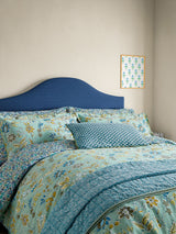 Next Land & Shore Green Aster Hand Stitched Decorative Throw- Buy online at McGrocer