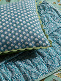 Land & Shore Green Aster throw, imported from the UK