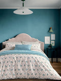 Land & Shore Green Ella's Cross-Stitch duvet cover and pillowcase set, UK version