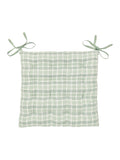 Murmur sage check seat pad 40x40 cm - British product