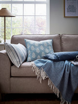 Next Murmur Ballintoy Blue Cara Throw Blanket- Buy online at McGrocer