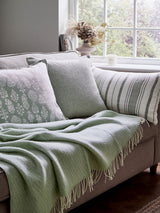 Next Murmur Mourne Green Finn Cotton Cushion 60cm x 40cm- Buy online at McGrocer