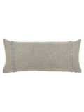 Murmur grey linen cushion 30x70cm, imported from the UK