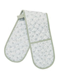 Murmur sage vine double oven gloves, imported from the UK