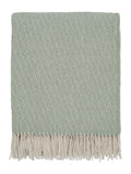 Murmur Mourne wool throw sage green 170cm, imported from the UK