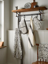 Next Burleigh X Bedeck of Belfast Charcoal Regal Peacock Single Oven Glove- Buy online at McGrocer