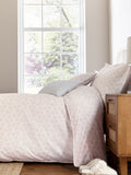 Murmur shell pink mae duvet cover and pillowcase set, imported from the UK