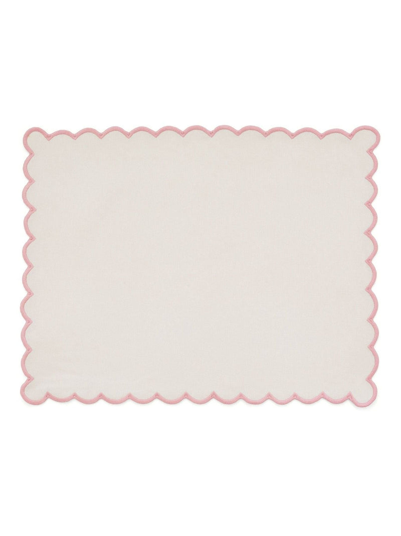 Land & Shore scalloped placemat napkins, UK version