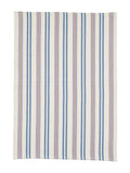 Land & Shore blue red ticking stripe tea towels 2 pack, UK version