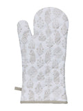 Murmur Natural Aria oven mitt with piped edging, imported from the UK