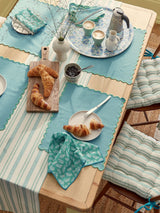 Next Land & Shore Green Ticking Stripe Seat Pad- Buy online at McGrocer