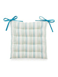 Land & Shore green ticking stripe seat pad, imported from the UK