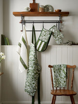 Next Burleigh X Bedeck Of Belfast Green Hibiscus Double Oven Gloves 90x18cm- Buy online at McGrocer