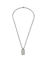 Next Silver Tone Stainless Steel Dog Tag Necklace Pet Identification Tag- Buy online at McGrocer