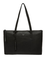 Next Cultured London Black Marlowe Leather Tote Bag- Buy online at McGrocer