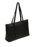Cultured London Marlowe leather tote bag with silver fittings - British product