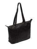 Pure Luxuries London Black Alcester leather tote bag - British product