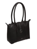 Cultured London Black Uma leather tote bag, UK version