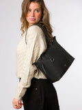 Cultured London Black Uma leather tote bag, UK version