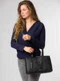 Cultured London black Noelle leather handbag, UK version