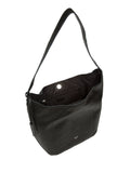 Cultured London Black Leilani Shoulder Bag 29x38x11cm, imported from the UK